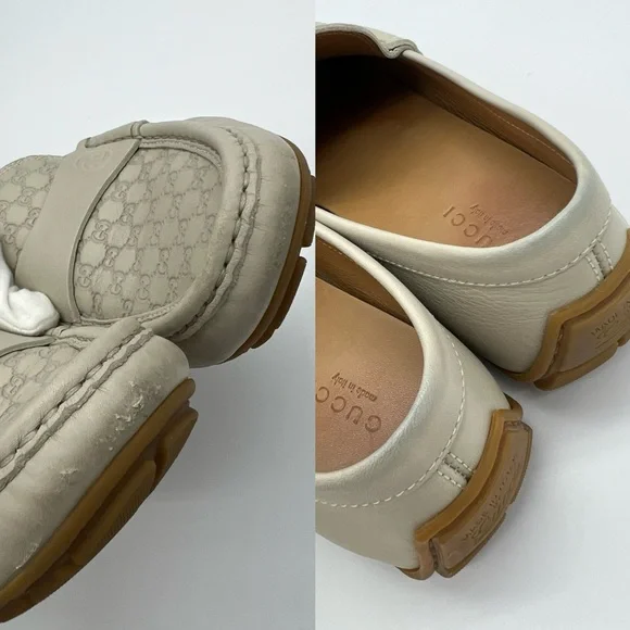 Authentic Gucci Guccissima ivory loafers - Picture 12 of 15